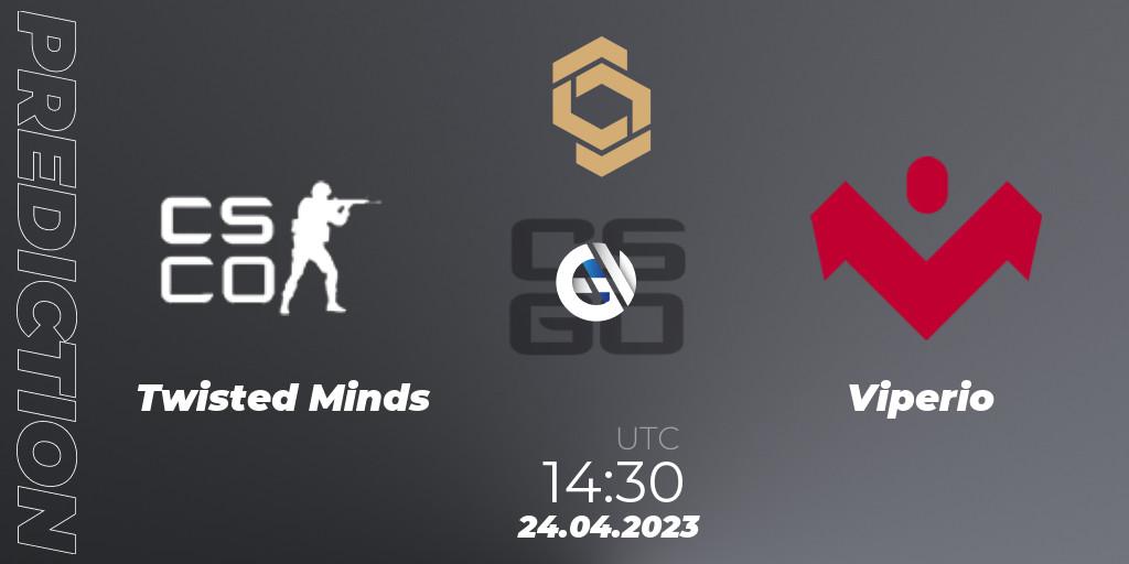 Twisted Minds - Viperio: ennuste. 24.04.23, CS2 (CS:GO), CCT South Europe Series #4