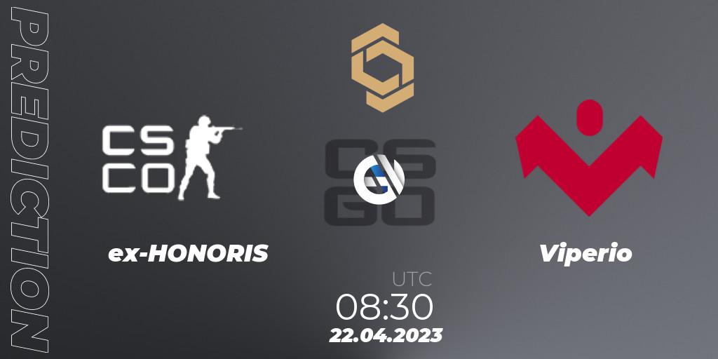 ex-HONORIS - Viperio: ennuste. 22.04.2023 at 08:30, Counter-Strike (CS2), CCT South Europe Series #4