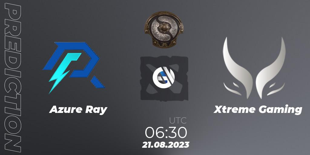 Azure Ray - Xtreme Gaming: ennuste. 21.08.2023 at 06:58, Dota 2, The International 2023 - China Qualifier