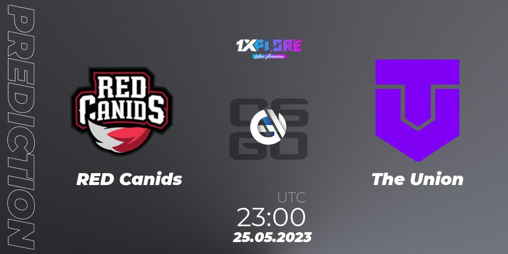 RED Canids - The Union: ennuste. 25.05.2023 at 23:00, Counter-Strike (CS2), 1XPLORE Latin America Cup 1