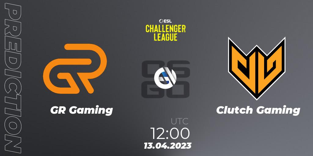 GR Gaming - Clutch Gaming: ennuste. 13.04.2023 at 12:00, Counter-Strike (CS2), ESL Challenger League Season 45: Asia-Pacific
