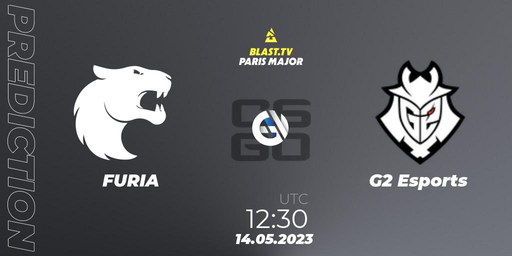 FURIA - G2 Esports: ennuste. 14.05.2023 at 16:00, Counter-Strike (CS2), BLAST Paris Major 2023
