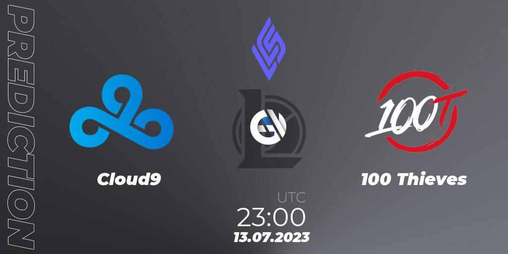 Cloud9 - 100 Thieves: ennuste. 14.07.23, LoL, LCS Summer 2023 - Group Stage