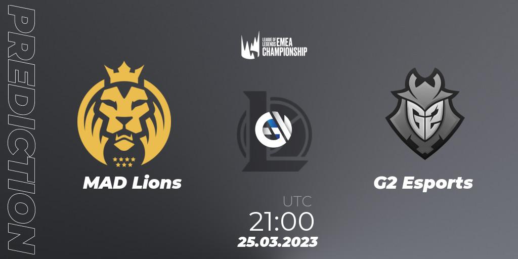 MAD Lions - G2 Esports: ennuste. 27.03.23, LoL, LEC Spring 2023 - Regular Season