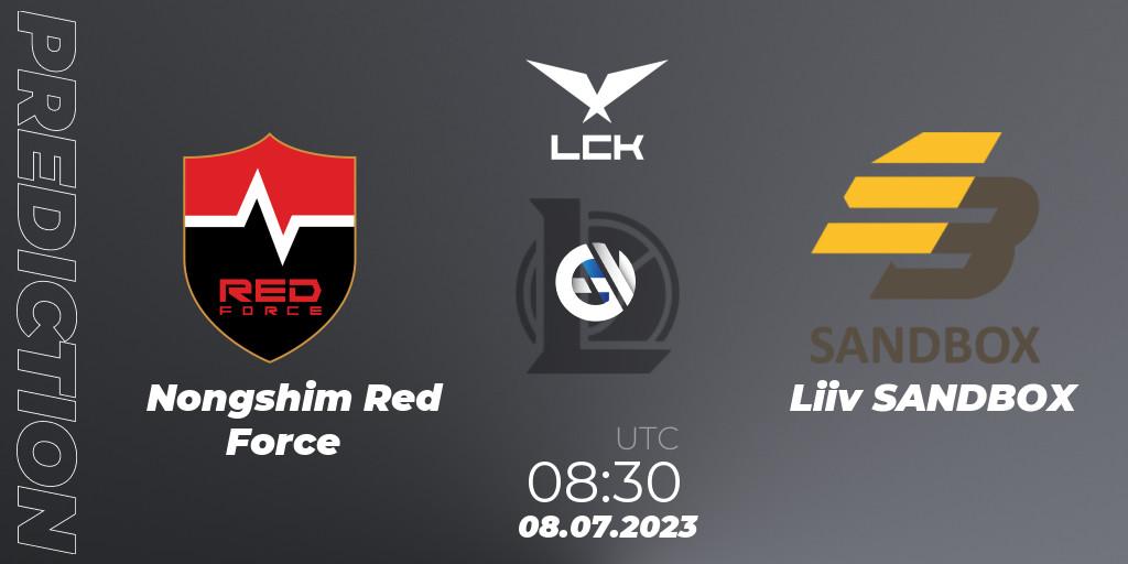 Nongshim Red Force - Liiv SANDBOX: ennuste. 08.07.23, LoL, LCK Summer 2023 Regular Season