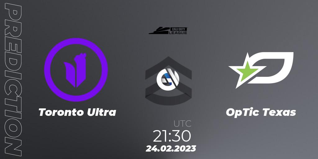 Toronto Ultra - OpTic Texas: ennuste. 24.02.2023 at 21:30, Call of Duty, Call of Duty League 2023: Stage 3 Major Qualifiers