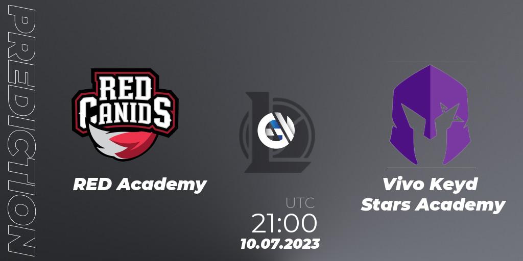 RED Academy - Vivo Keyd Stars Academy: ennuste. 10.07.2023 at 21:00, LoL, CBLOL Academy Split 2 2023 - Group Stage