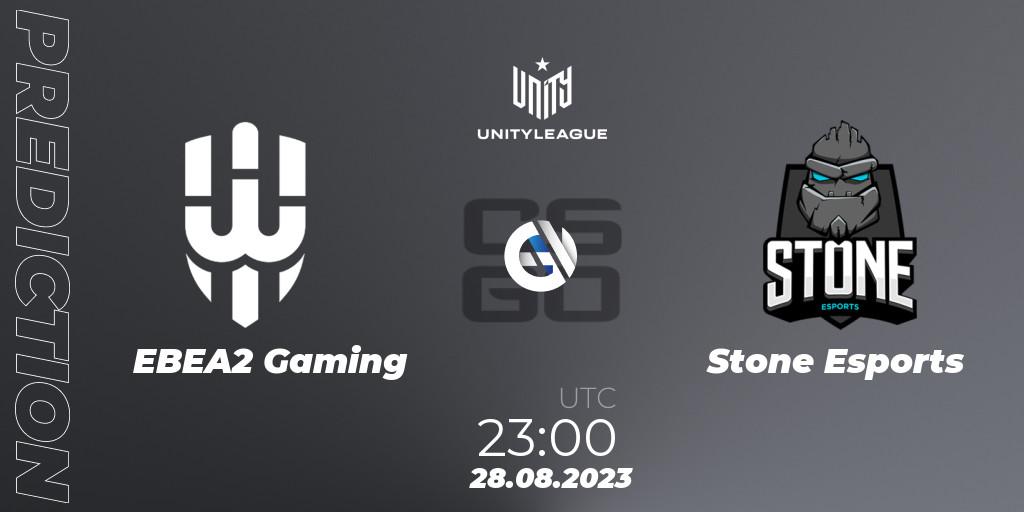EBEA2 Gaming - Stone Esports: ennuste. 28.08.2023 at 23:45, Counter-Strike (CS2), LVP Unity League Argentina 2023