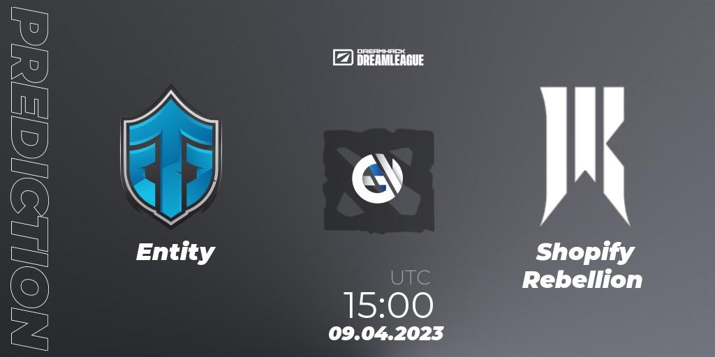 Entity - Shopify Rebellion: ennuste. 09.04.2023 at 14:55, Dota 2, DreamLeague Season 19 - Group Stage 1