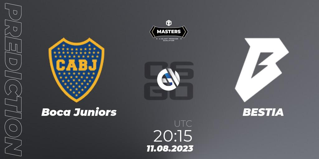 Boca Juniors - BESTIA: ennuste. 11.08.2023 at 20:30, Counter-Strike (CS2), TG Masters: Fall 2023