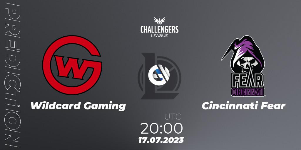 Wildcard Gaming - Cincinnati Fear: ennuste. 26.06.2023 at 20:00, LoL, North American Challengers League 2023 Summer - Group Stage
