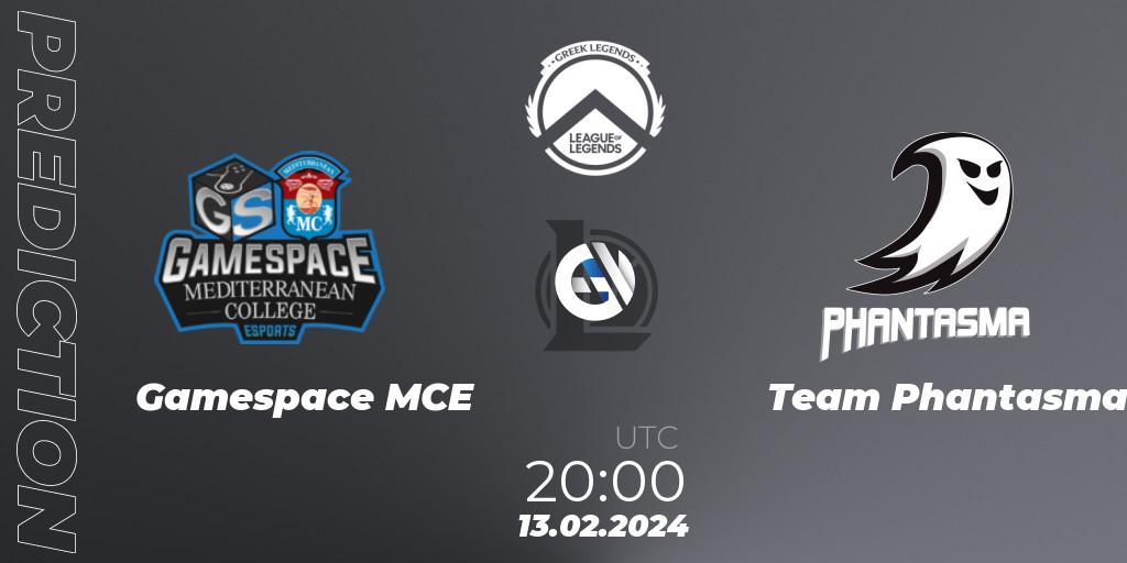 Gamespace MCE - Team Phantasma: ennuste. 13.02.2024 at 20:00, LoL, GLL Spring 2024