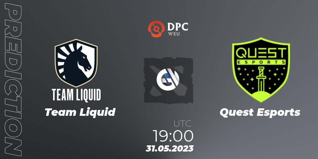 Team Liquid - PSG Quest: ennuste. 31.05.23, Dota 2, DPC 2023 Tour 3: WEU Division I (Upper)