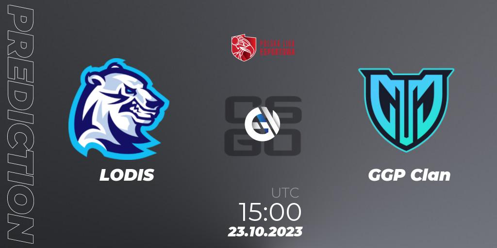 LODIS - GGP Clan: ennuste. 23.10.2023 at 15:00, Counter-Strike (CS2), Polska Liga Esportowa 2023: Split #3