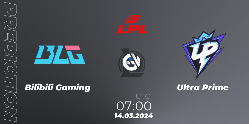 Bilibili Gaming - Ultra Prime: ennuste. 14.03.24, LoL, LPL Spring 2024 - Group Stage