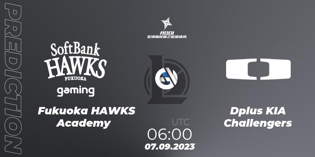 Fukuoka HAWKS Academy - Dplus KIA Challengers: ennuste. 07.09.2023 at 06:00, LoL, Asia Star Challengers Invitational 2023