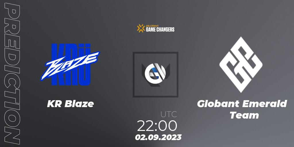 KRÜ Blaze - Globant Emerald Team: ennuste. 02.09.2023 at 22:00, VALORANT, VCT 2023: Game Changers LAS - Playoffs