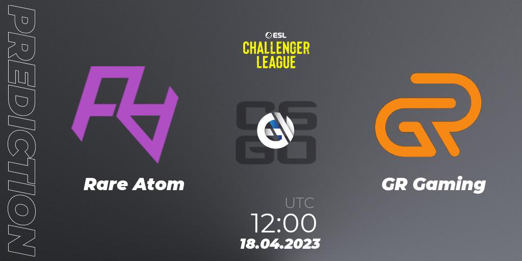 Rare Atom - GR Gaming: ennuste. 18.04.2023 at 12:00, Counter-Strike (CS2), ESL Challenger League Season 45: Asia-Pacific