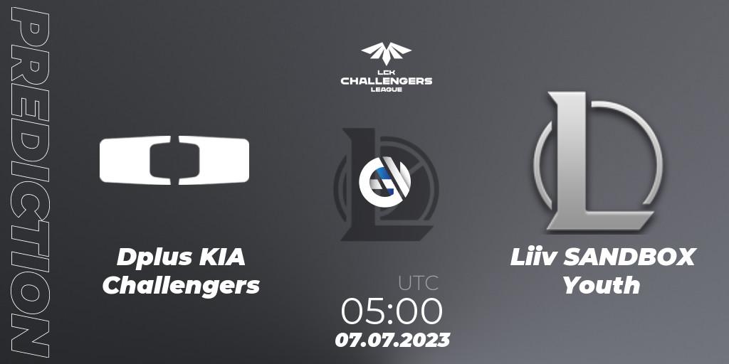 Dplus KIA Challengers - Liiv SANDBOX Youth: ennuste. 07.07.23, LoL, LCK Challengers League 2023 Summer - Group Stage