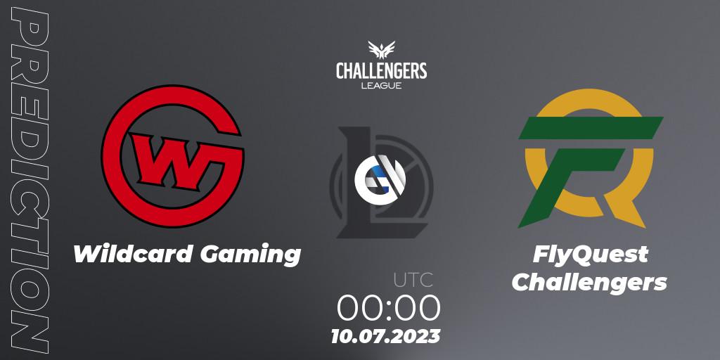 Wildcard Gaming - FlyQuest Challengers: ennuste. 25.06.2023 at 22:00, LoL, North American Challengers League 2023 Summer - Group Stage
