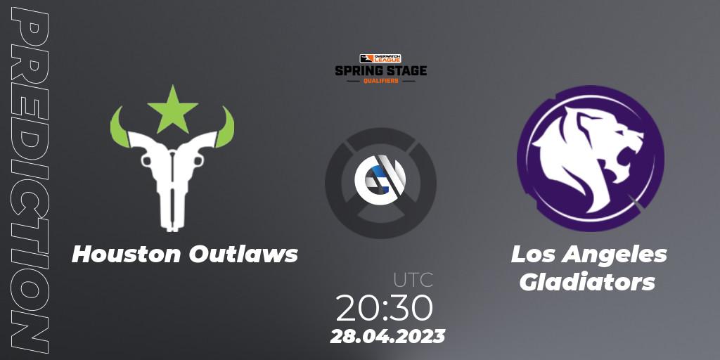 Houston Outlaws - Los Angeles Gladiators: ennuste. 28.04.2023 at 20:30, Overwatch, OWL Stage Qualifiers Spring 2023 West