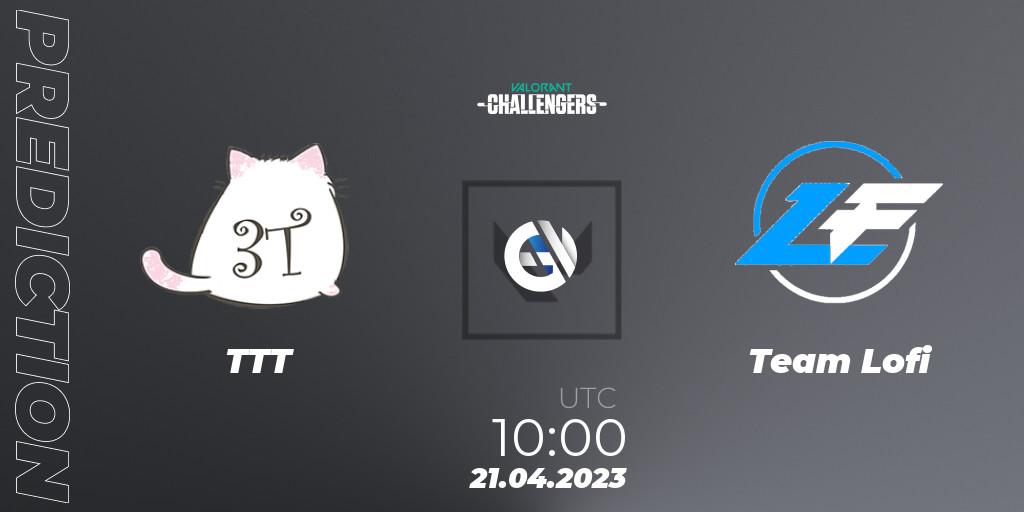 TTT - Team Lofi: ennuste. 21.04.2023 at 10:00, VALORANT, VALORANT Challengers 2023: Vietnam Split 2 - Group Stage