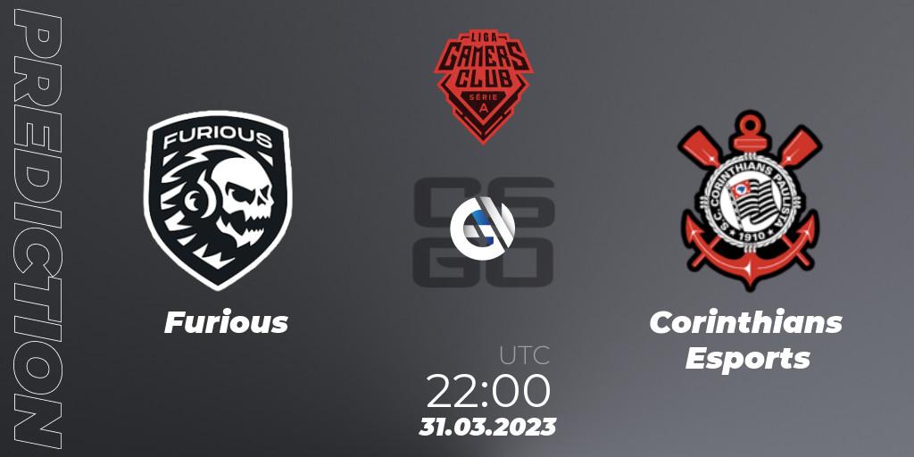 Furious - Corinthians Esports: ennuste. 31.03.23, CS2 (CS:GO), Liga Gamers Club 2023 Serie A March Cup