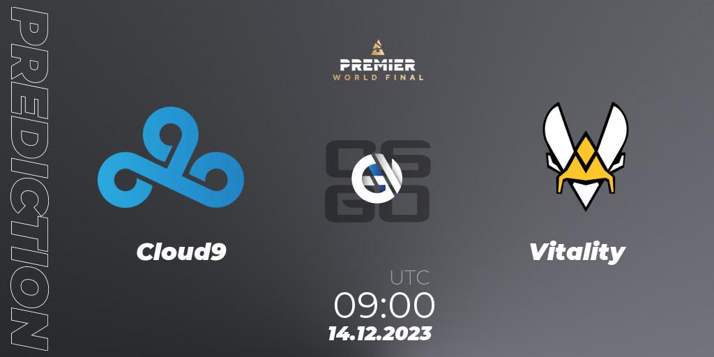 Cloud9 - Vitality: ennuste. 14.12.2023 at 09:05, Counter-Strike (CS2), BLAST Premier World Final 2023
