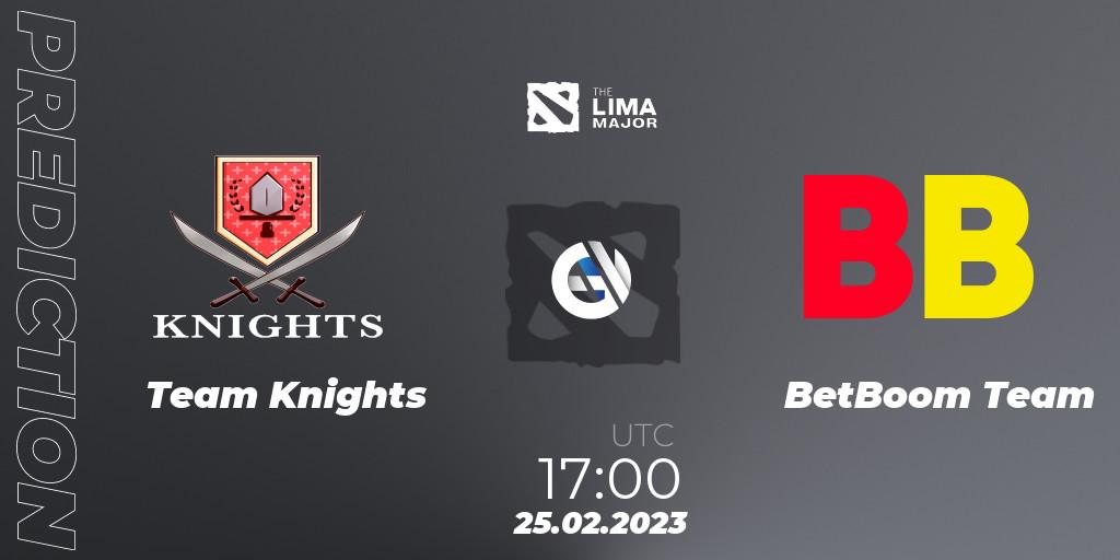 Team Knights - BetBoom Team: ennuste. 25.02.23, Dota 2, The Lima Major 2023