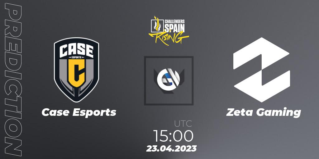 Case Esports - Zeta Gaming: ennuste. 23.04.2023 at 17:00, VALORANT, VALORANT Challengers 2023 Spain: Rising Split 2