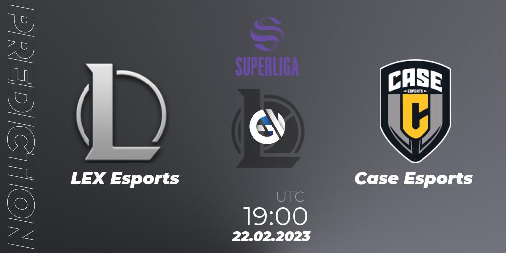 LEX Esports - Case Esports: ennuste. 22.02.2023 at 19:00, LoL, LVP Superliga 2nd Division Spring 2023 - Group Stage