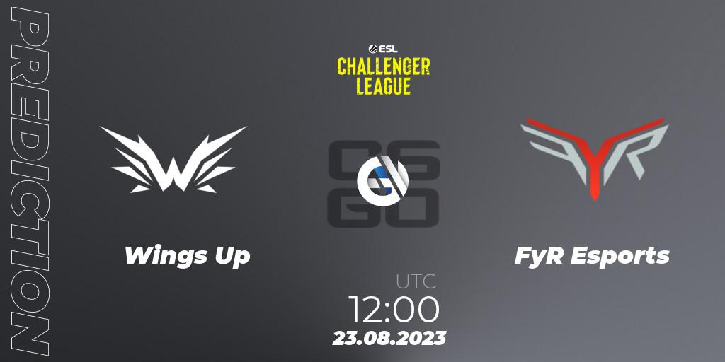 Wings Up - FyR Esports: ennuste. 23.08.23, CS2 (CS:GO), ESL Challenger League Season 46: Asia-Pacific
