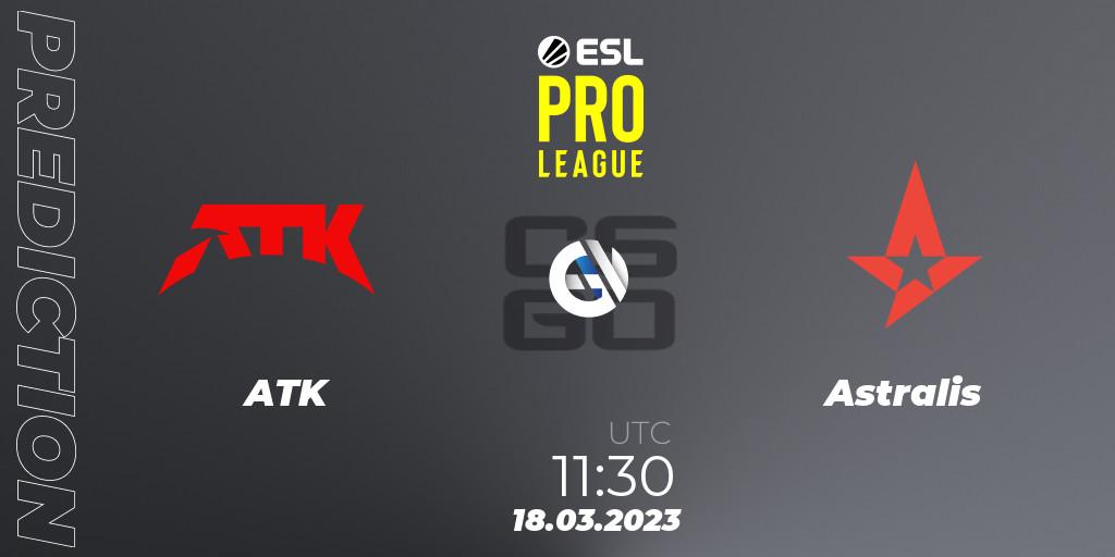 ATK - Astralis: ennuste. 18.03.23, CS2 (CS:GO), ESL Pro League Season 17
