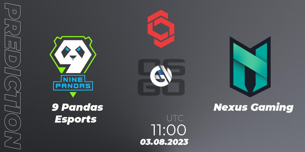 9 Pandas Esports - Nexus Gaming: ennuste. 03.08.2023 at 11:00, Counter-Strike (CS2), CCT Central Europe Series #7