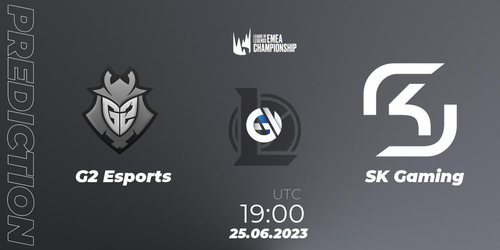 G2 Esports - SK Gaming: ennuste. 25.06.23, LoL, LEC Summer 2023 - Regular Season