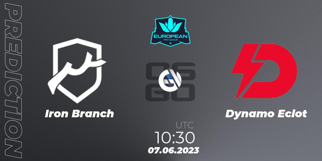 Iron Branch - Dynamo Eclot: ennuste. 07.06.2023 at 12:30, Counter-Strike (CS2), European Pro League Season 8