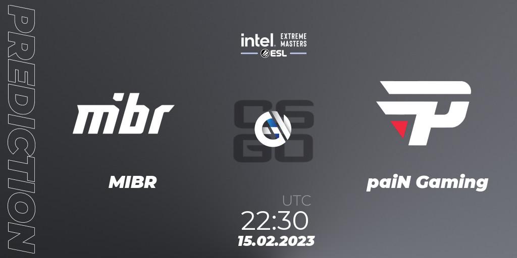 MIBR - paiN Gaming: ennuste. 15.02.2023 at 22:30, Counter-Strike (CS2), IEM Brazil Rio 2023 North America Closed Qualifier