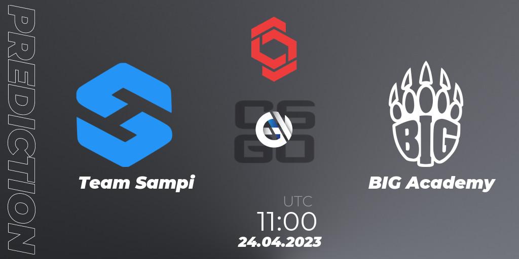 Team Sampi - BIG Academy: ennuste. 24.04.2023 at 11:00, Counter-Strike (CS2), CCT Central Europe Series #6