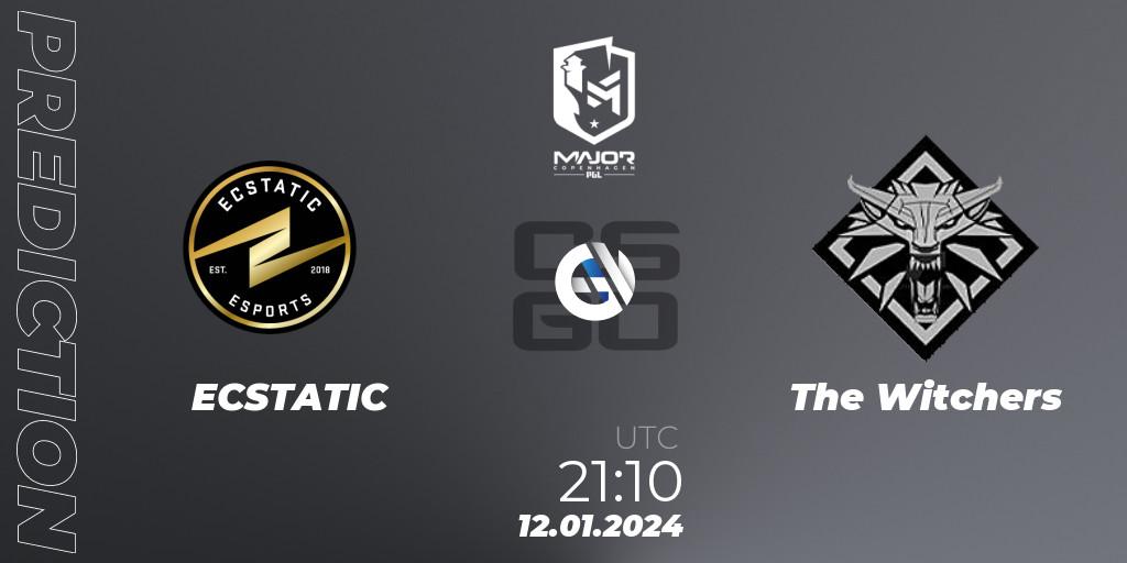 ECSTATIC - The Witchers: ennuste. 12.01.2024 at 21:10, Counter-Strike (CS2), PGL CS2 Major Copenhagen 2024 Europe RMR Open Qualifier 3
