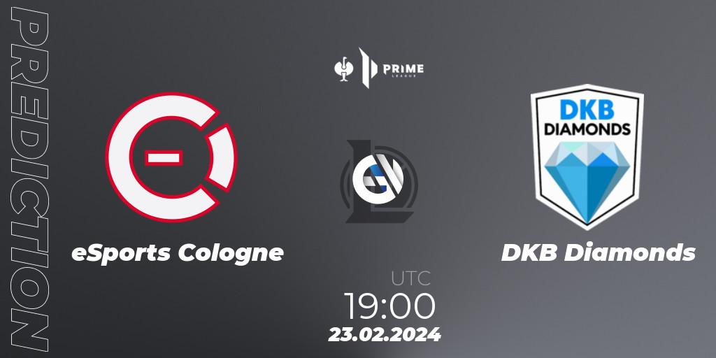 eSports Cologne - DKB Diamonds: ennuste. 23.02.2024 at 19:00, LoL, Prime League 2nd Division