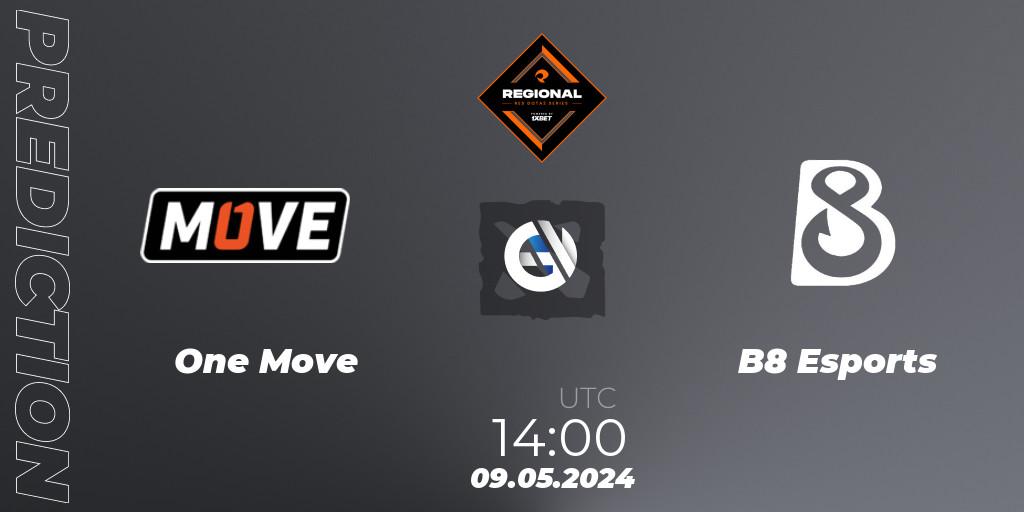 One Move - B8 Esports: ennuste. 12.05.2024 at 12:20, Dota 2, RES Regional Series: EU #2