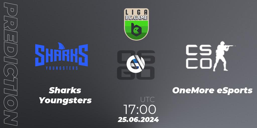 Sharks Youngsters - OneMore eSports: ennuste. 25.06.2024 at 17:00, Counter-Strike (CS2), Dust2 Brasil Liga Season 3: Division 2