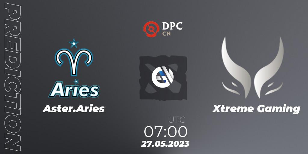 Aster.Aries - Xtreme Gaming: ennuste. 27.05.2023 at 07:13, Dota 2, DPC 2023 Tour 3: CN Division I (Upper)
