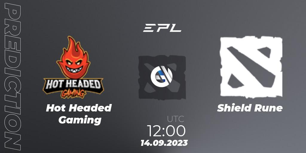 Hot Headed Gaming - Shield Rune: ennuste. 14.09.2023 at 12:15, Dota 2, European Pro League Season 12