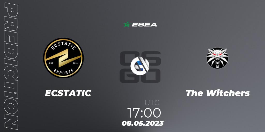 ECSTATIC - The Witchers: ennuste. 08.05.2023 at 17:00, Counter-Strike (CS2), ESEA Season 45: Advanced Division - Europe