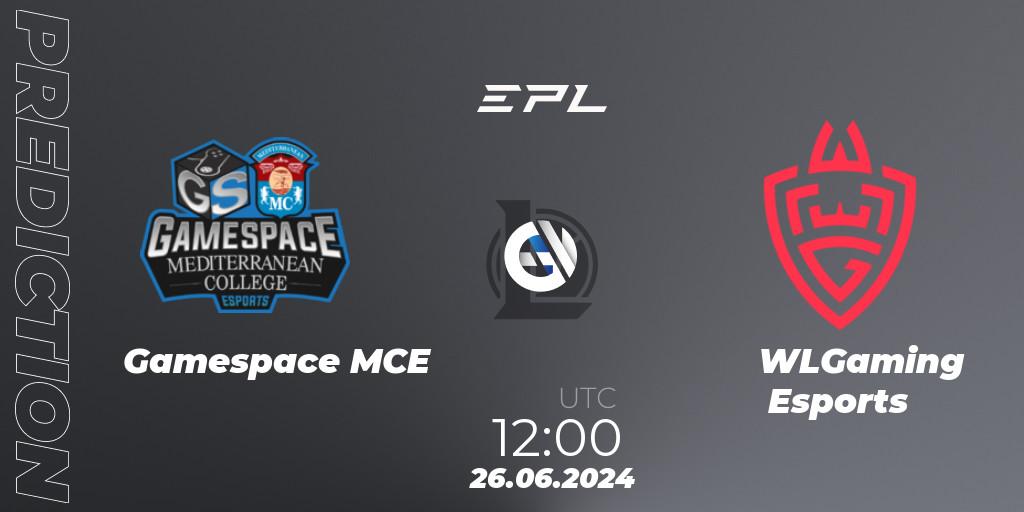 Gamespace MCE - WLGaming Esports: ennuste. 26.06.2024 at 12:00, LoL, European Pro League: Season 2