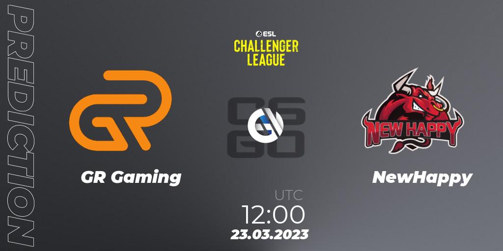 GR Gaming - NewHappy: ennuste. 23.03.23, CS2 (CS:GO), ESL Challenger League Season 44: Asia-Pacific