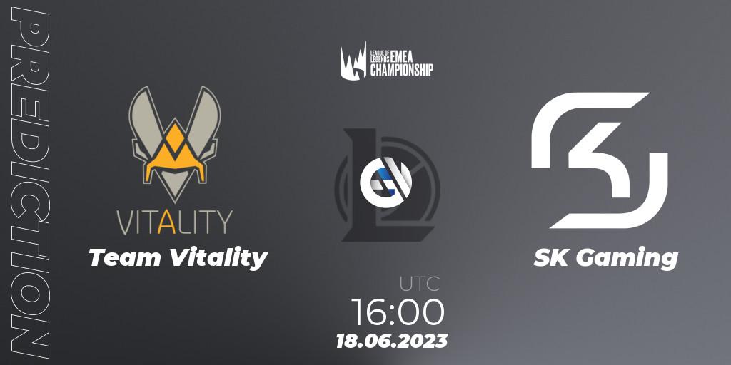 Team Vitality - SK Gaming: ennuste. 18.06.23, LoL, LEC Summer 2023 - Regular Season
