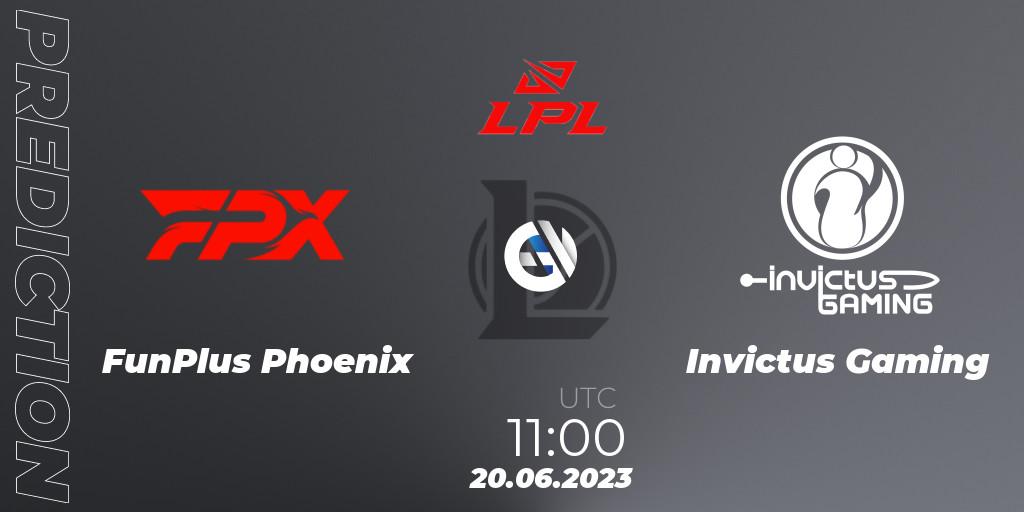 FunPlus Phoenix - Invictus Gaming: ennuste. 20.06.23, LoL, LPL Summer 2023 Regular Season