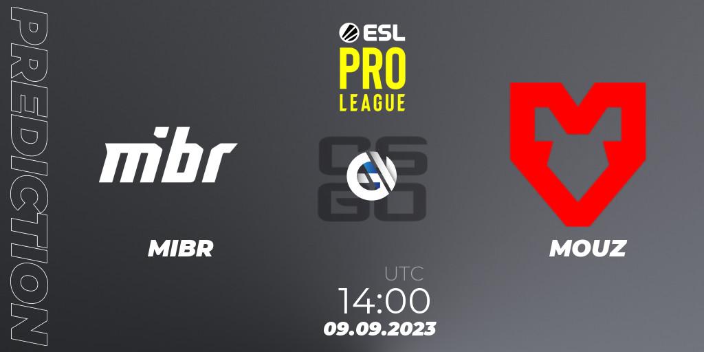MIBR - MOUZ: ennuste. 09.09.2023 at 14:00, Counter-Strike (CS2), ESL Pro League Season 18